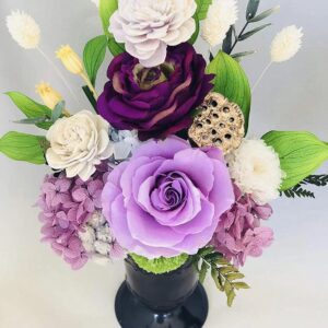プリザーブドフラワー 仏壇用 お供え花 パープル