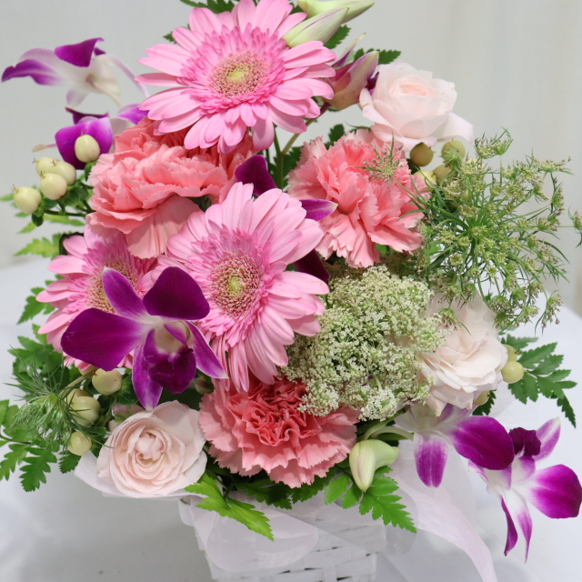 ペット供花 M 淡ピンク