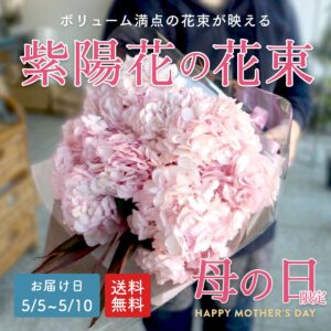 母の日 紫陽花の花束